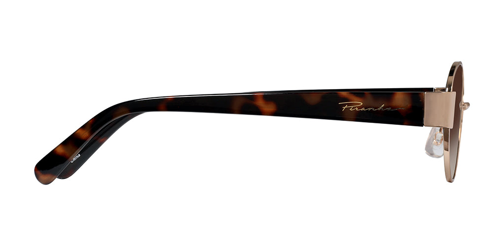 Maya Gold and Demi Oval Sunglasses for Women