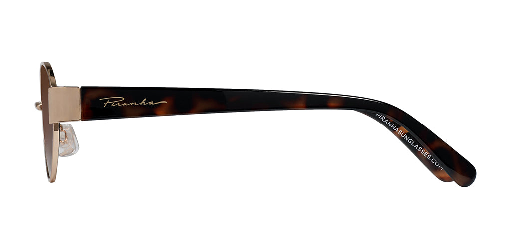 Maya Gold and Demi Oval Sunglasses for Women