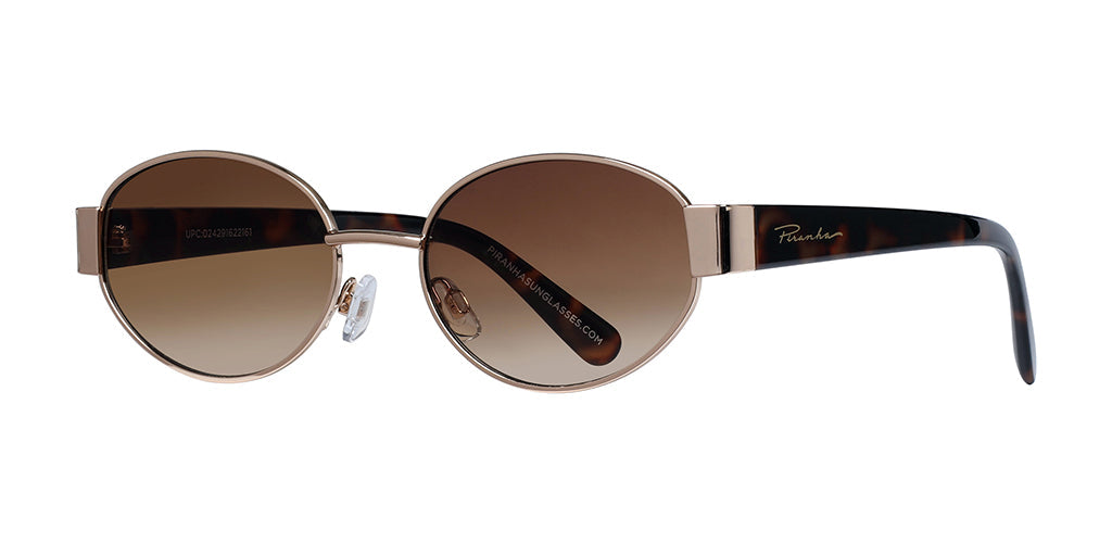 Maya Gold and Demi Oval Sunglasses for Women