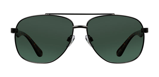 Outpost Bottle Green Polarized Aviator Sunglasses for Men