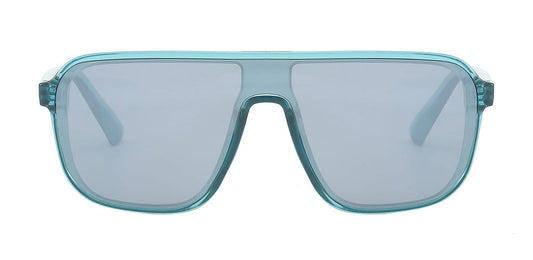 Liam Blue Square Shield Sunglasses