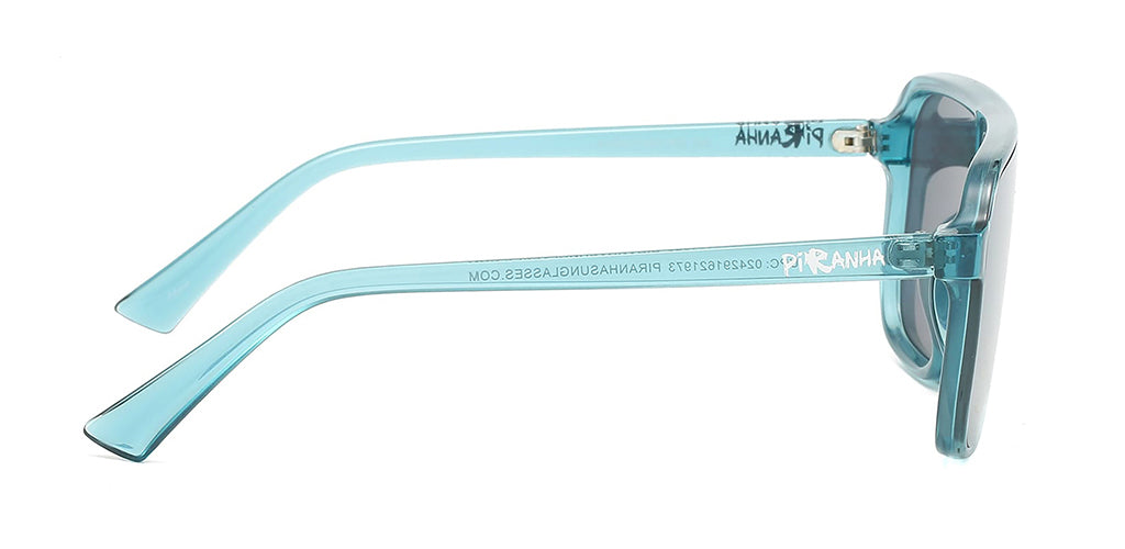 Liam Blue Square Shield Sunglasses