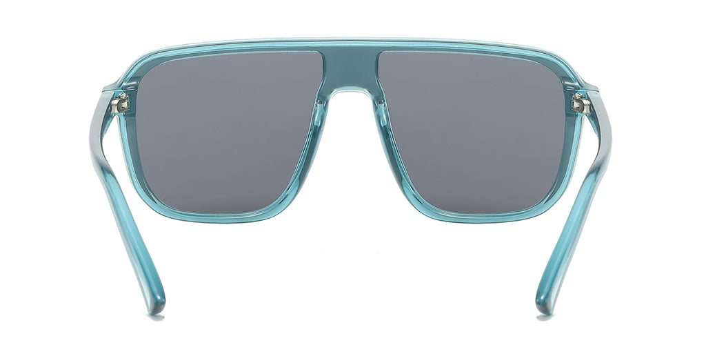 Liam Blue Square Shield Sunglasses