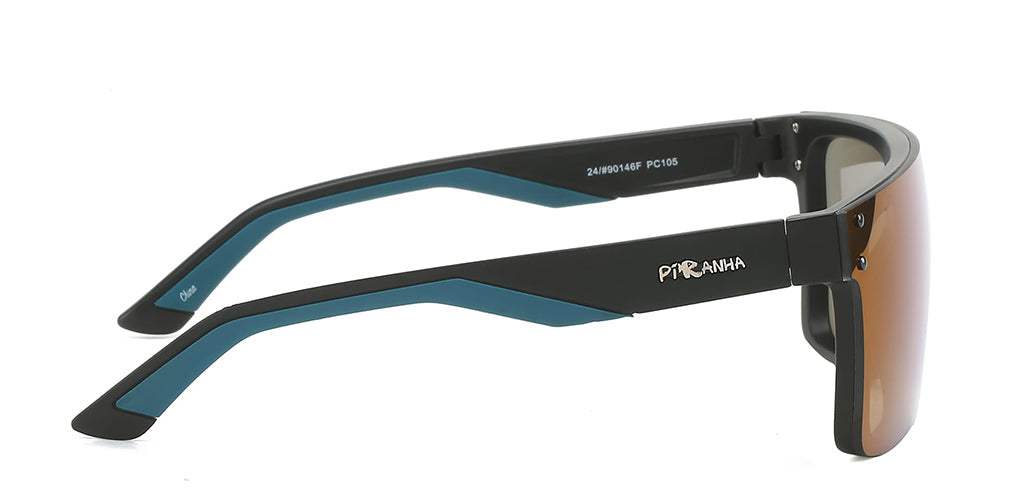 Duke Blue Flat Shield Sunglasses