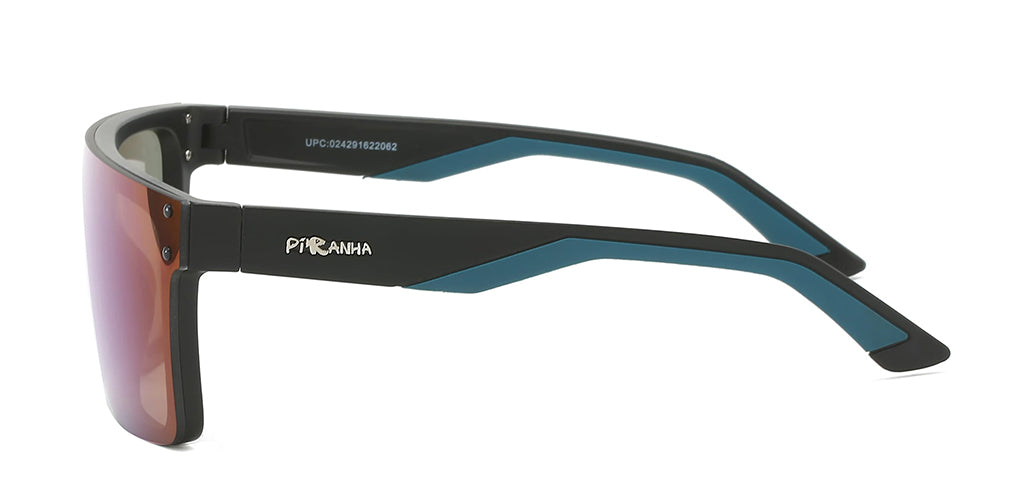 Duke Blue Flat Shield Sunglasses