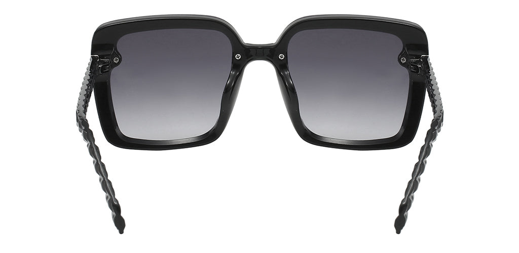 Jackie Square Black Sunglasses