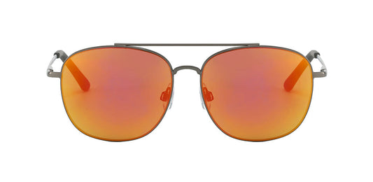 Peralta Aviator Sunglasses with Orange Mirror Lens